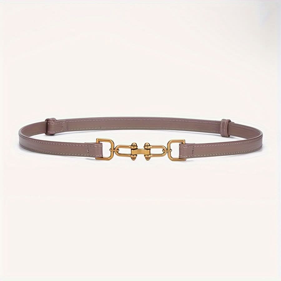 Luxurious Leather Thin Belt for Women