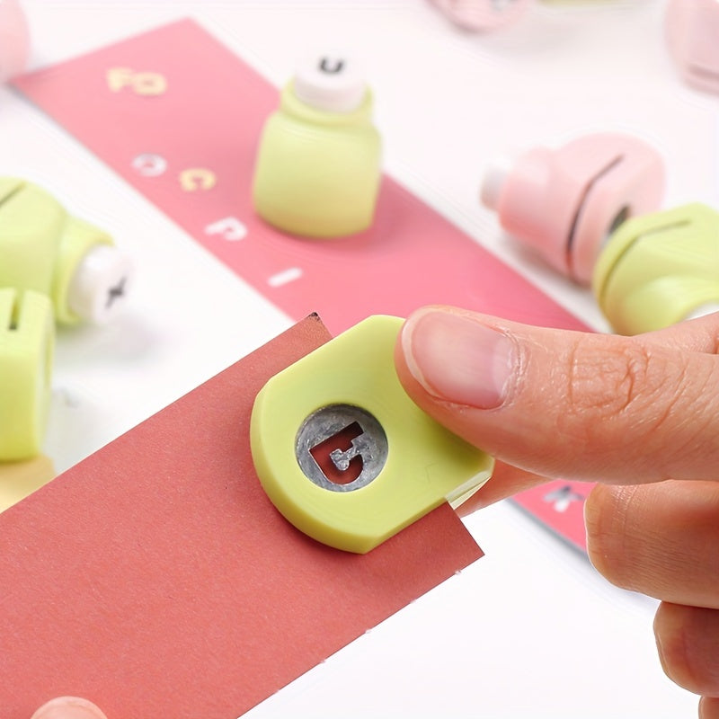 A-Z Alphabet Stamp Set – DIY Plastic Letter Stamps for Crafting & Scrapbooking
