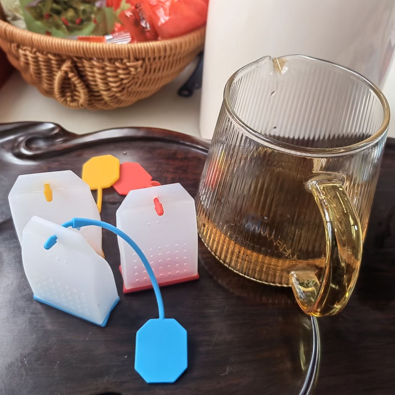 Reusable Silicone Tea Infuser Set - 5 Pcs