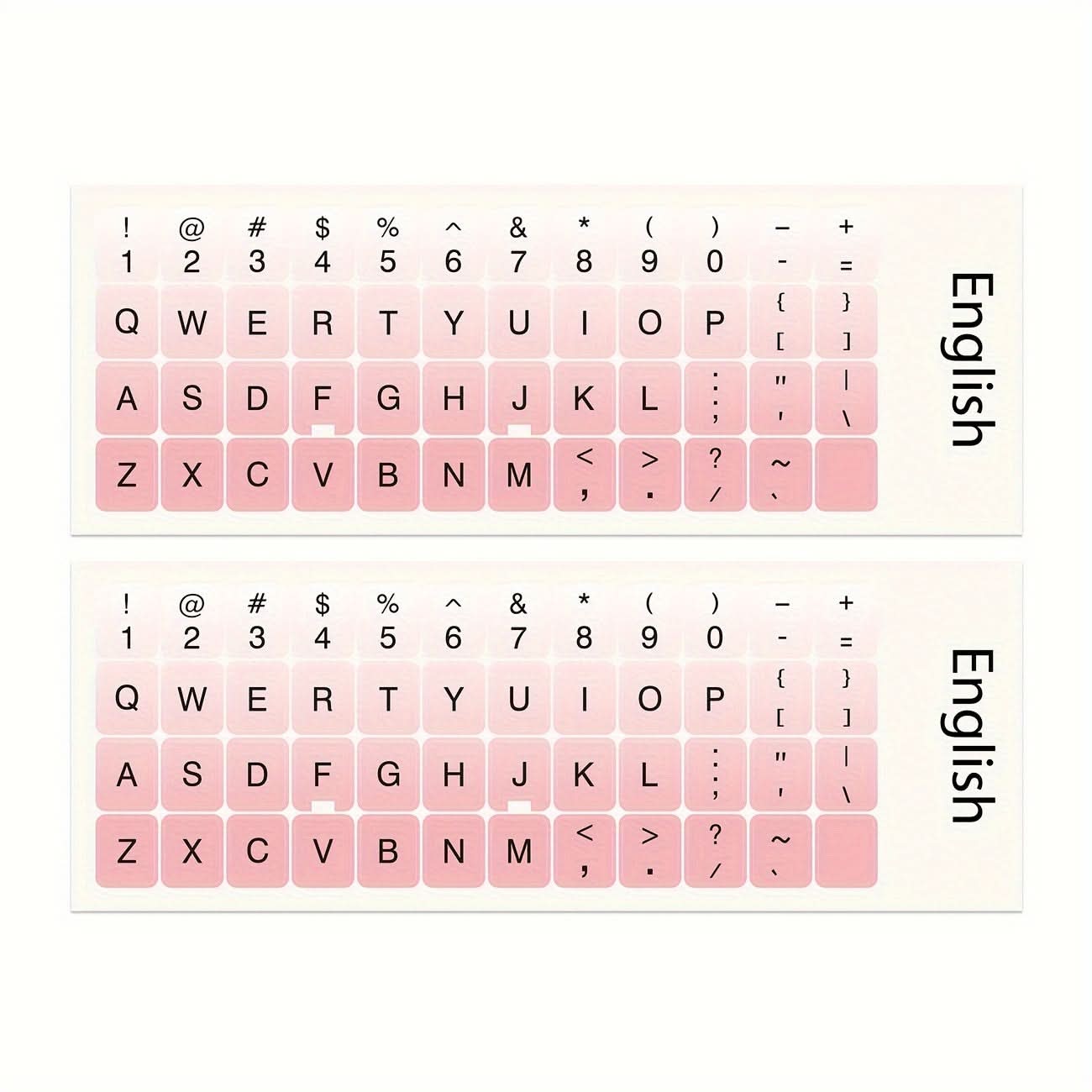 Pack of 2 Vibrant Universal Keyboard Stickers