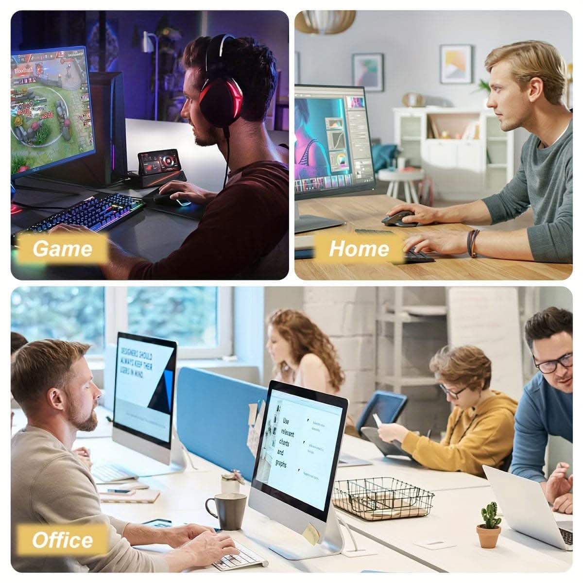 Lunar Eclipse Gaming Desk Mat - Large Mouse Pad