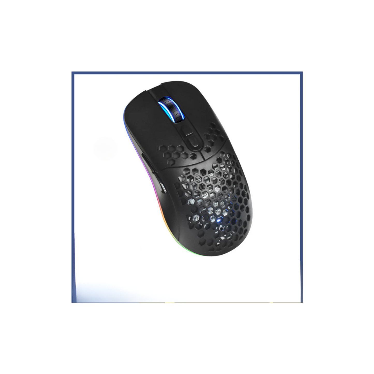 Wireless Bluetooth RGB Mouse – Dual-Mode Rechargeable Mouse with 7 Buttons