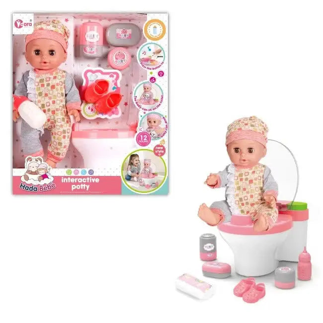 Hada Bebe Interactive Doll 14Inch with Wash Basin