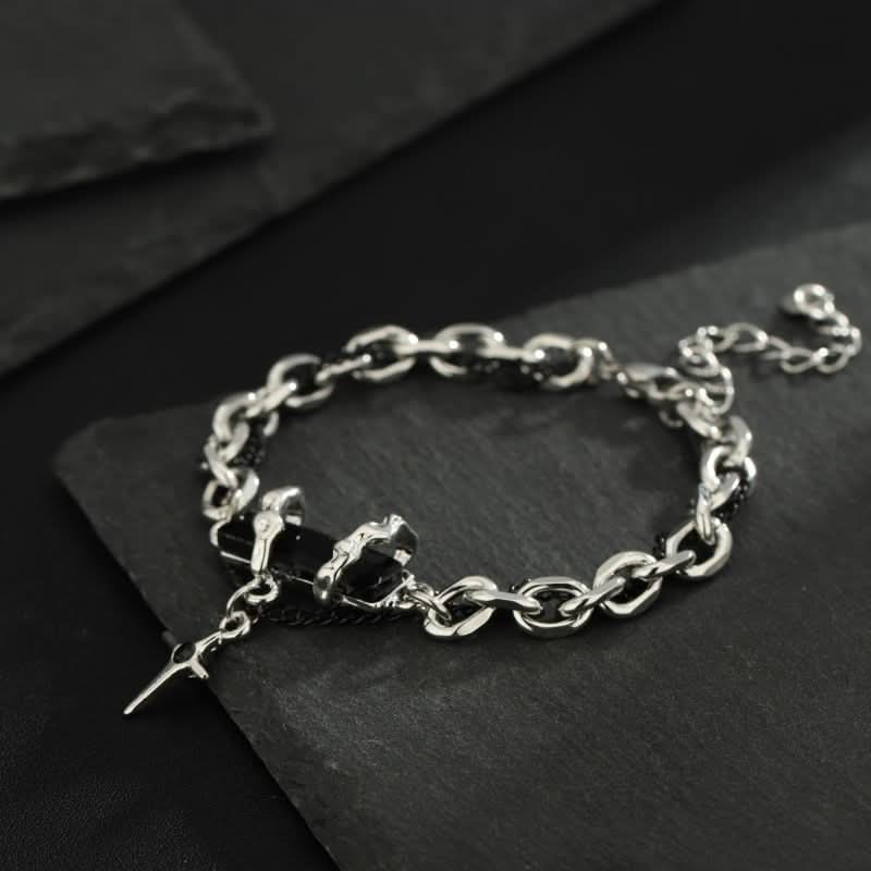 Black Diamond Wrap Bracelet – Minimalist Luxury Jewelry