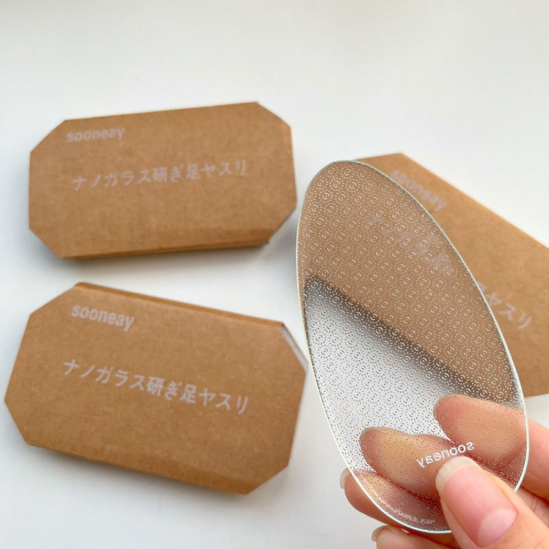 Nano Glass Foot Scrubber – Oval Callus Remover for Smooth Feet, Exfoliating Bath Tool