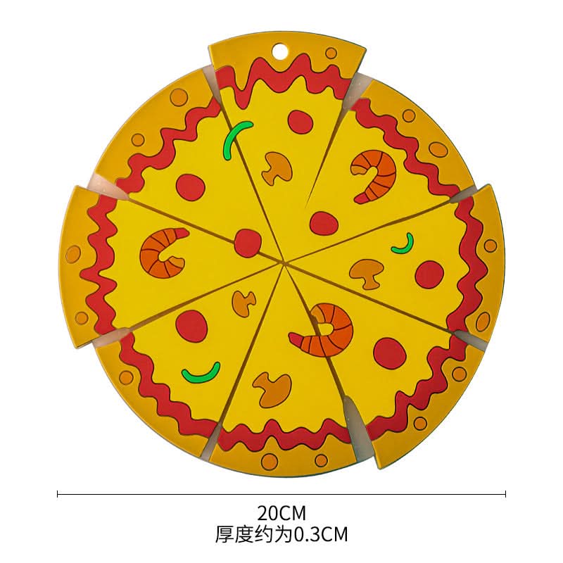 Pizza Slice Heat-Resistant Coaster & Trivet Set – Insulated Pot & Bowl Pads