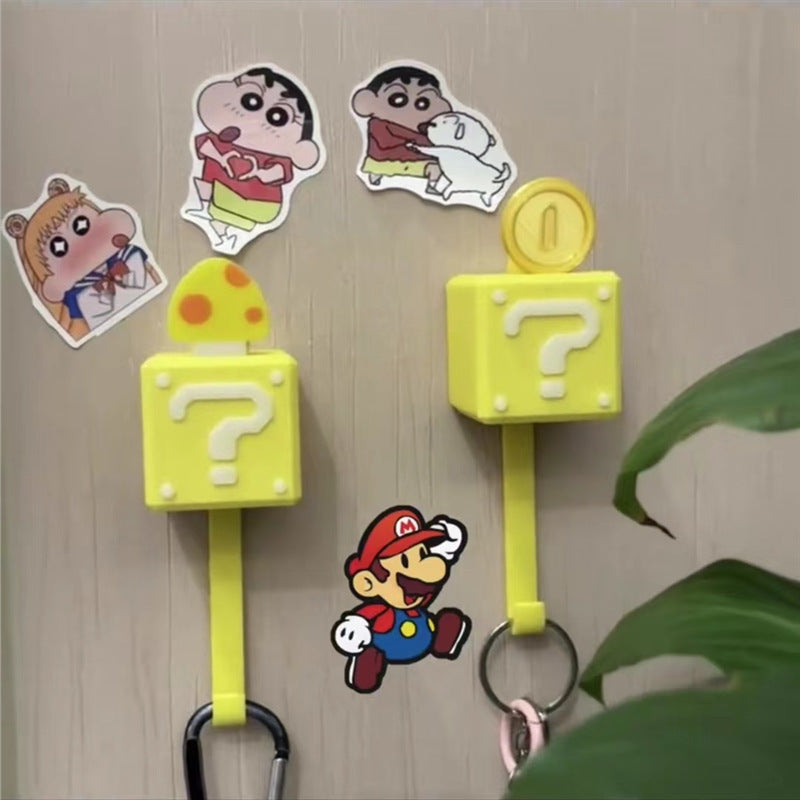 Mario-Inspired Wall Hook – Punch-Free Acrylic Key Holder