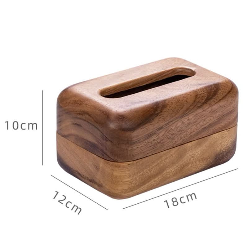 Walnut Wooden Tissue Box