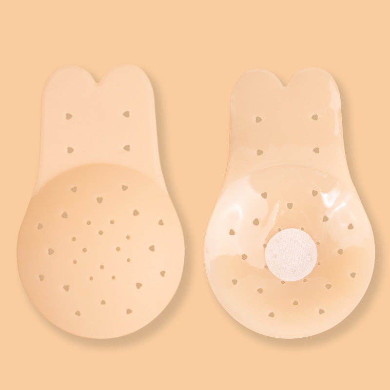 Breathable Solid Silicone Nipple Covers for Dresses, Anti-Exposure, Thin Invisible Seamless Lift-Up Breast Pads