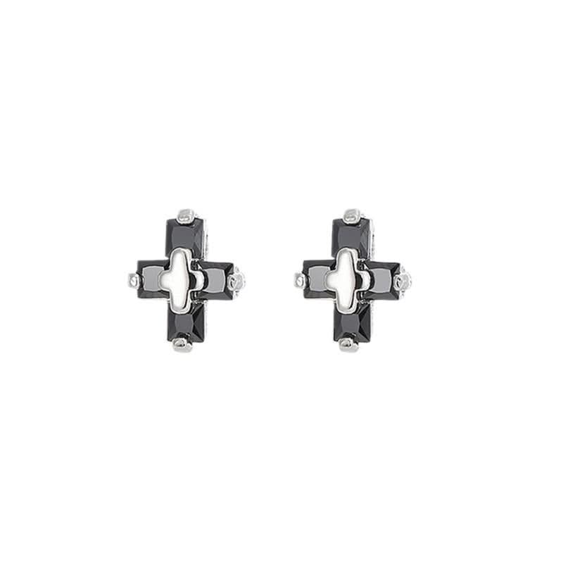 Unisex Minimalist Cross Earrings