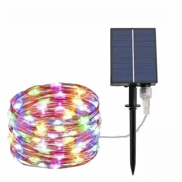 Solar LED String Lights, Waterproof Copper Wire