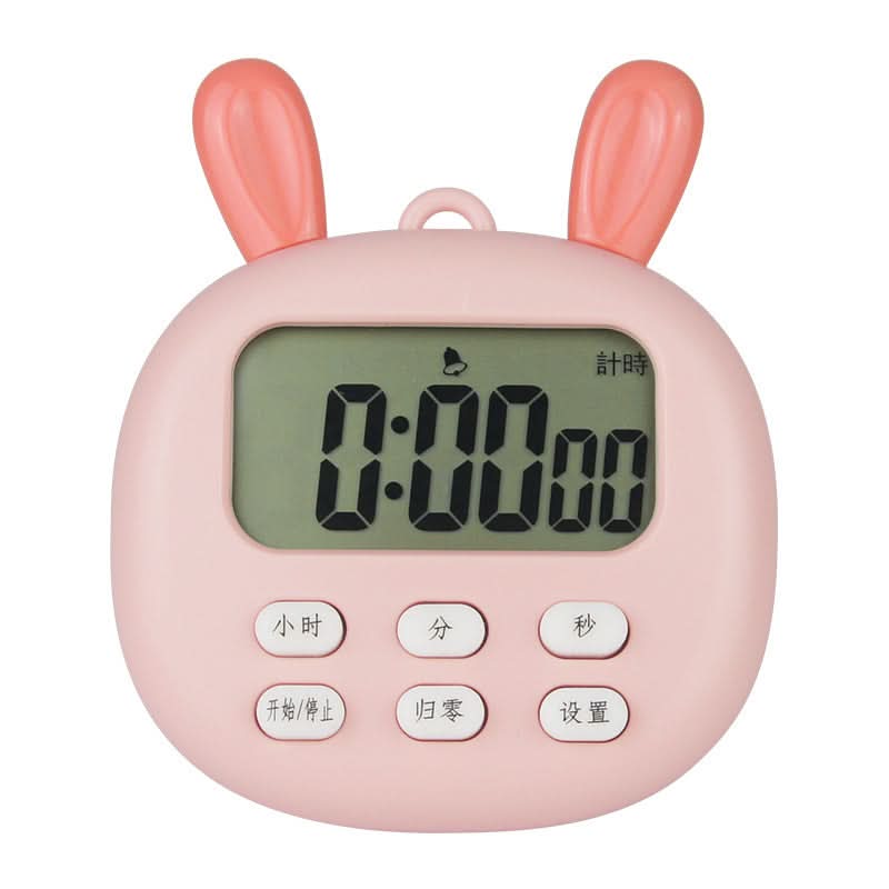Cute Countdown Timer with Alarm for Cooking, Study, and Work Management