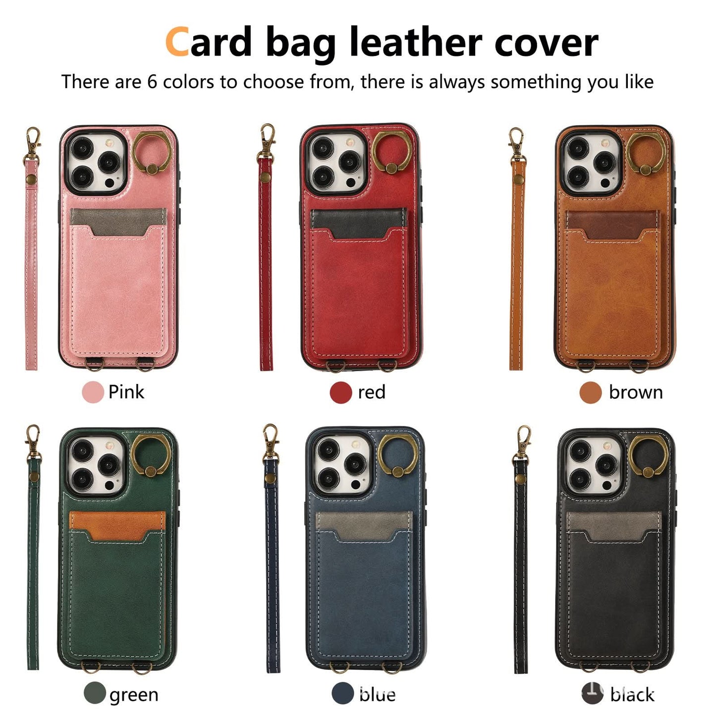 Multi-Function Leather Wallet Case for iPhone