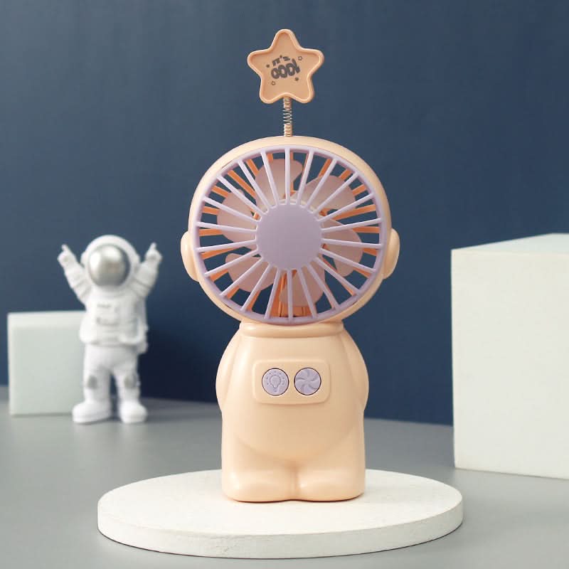 Cartoon Handheld Fan with Star Light – USB Rechargeable