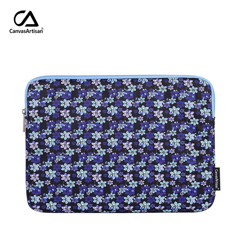 Mini Floral Print Laptop Sleeve – Waterproof Case for 11–15" Devices