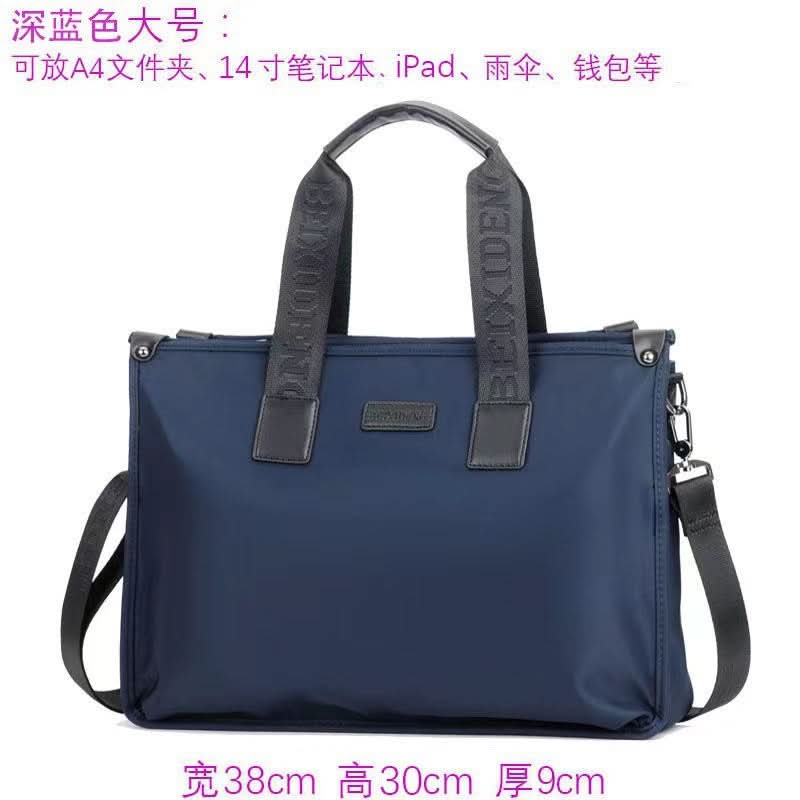 Men’s Canvas Oxford Shoulder Bag – Business Messenger Briefcase