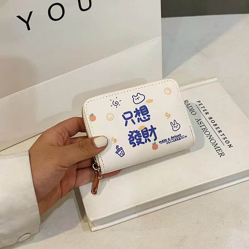 Korean-Style Accordion Card Holder – Wallet for Girls