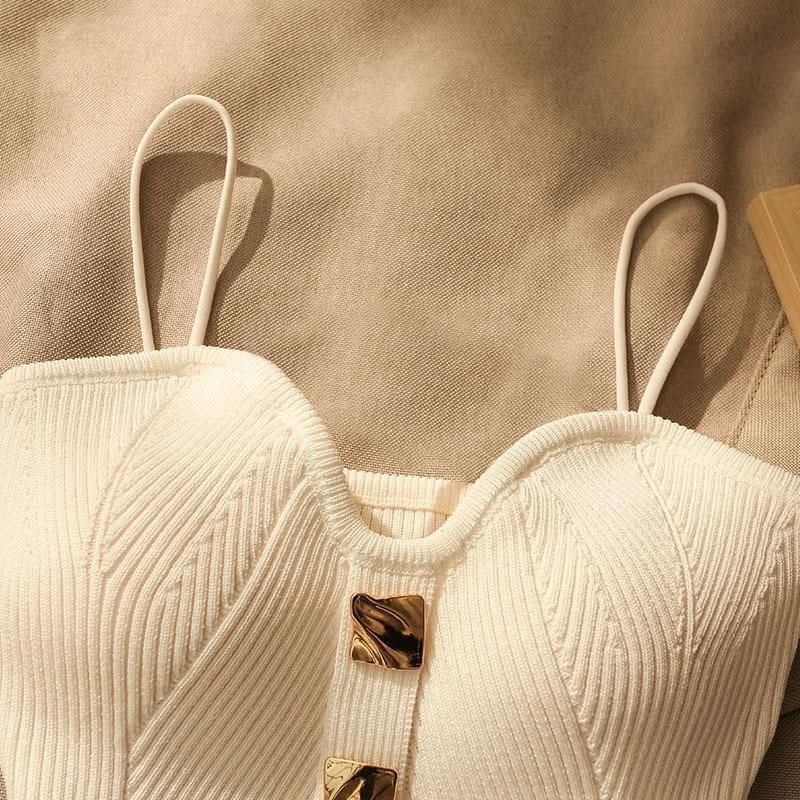 Chic Knitted Tube Top Camisole - Summer