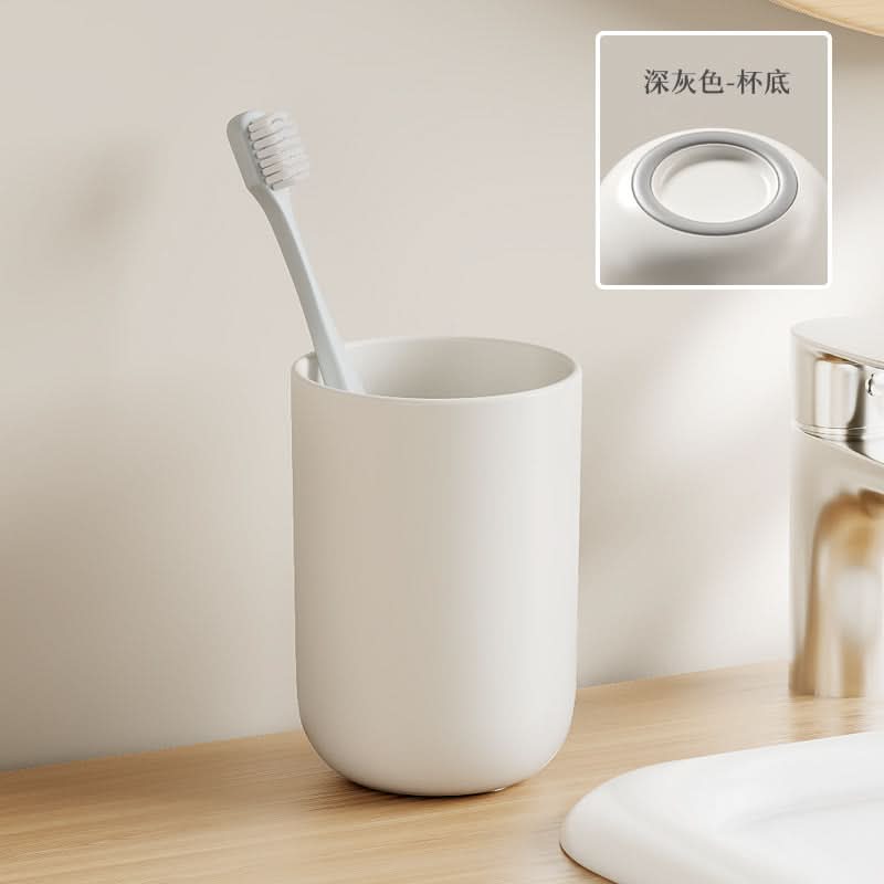 Durable Japanese-Style Mouthwash & Toothbrush Cup for Home & Dorm