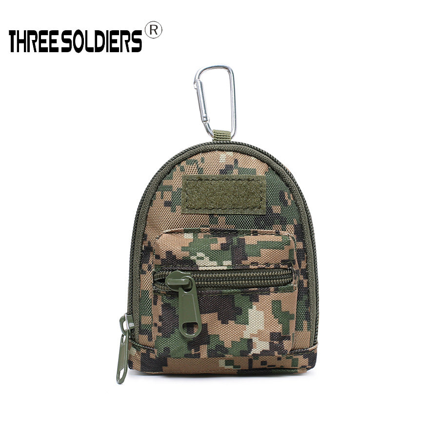 Mini Tactical Backpack Keychain – Multi-Purpose Oxford Storage Pouch