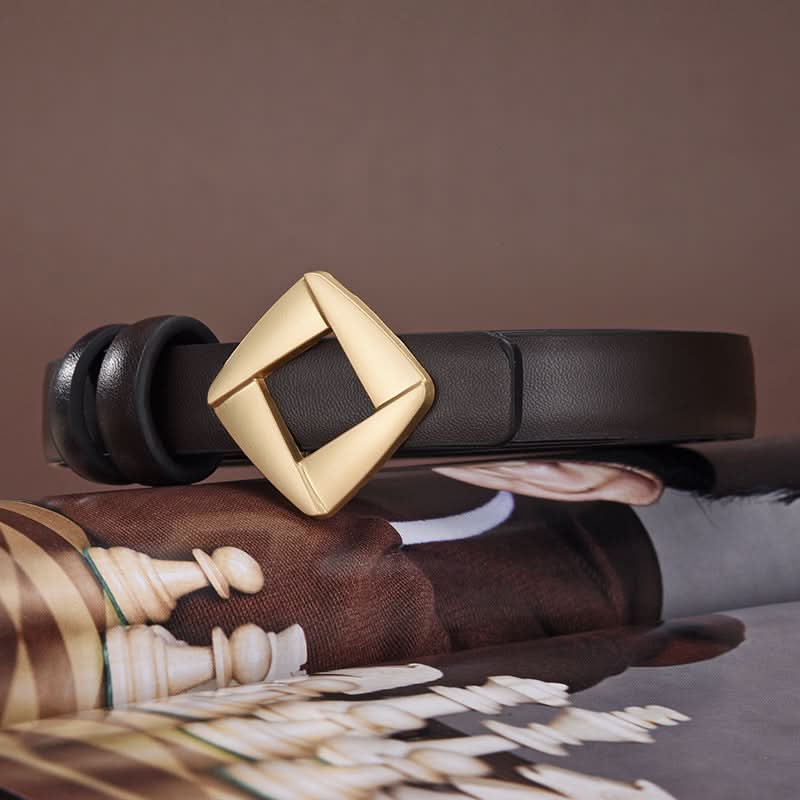Women's Chic Style Thin PU Leather Belt – Adjustable Waist Belt