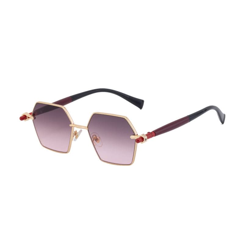 Men’s Polygonal Sunglasses – High-End Fashion Shades with UV Protection
