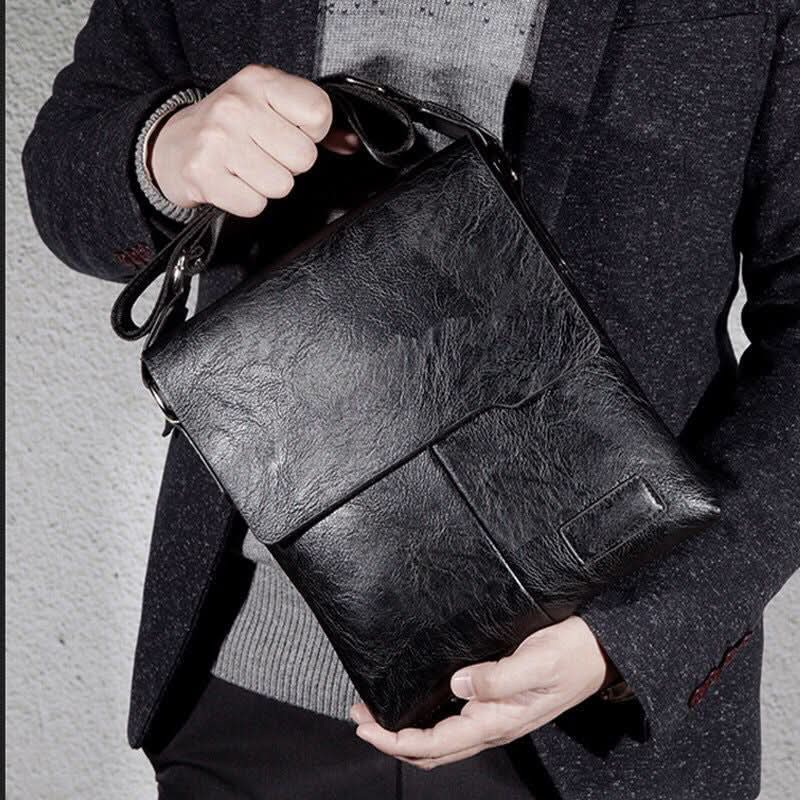 Men’s Urban Style PU Leather Bag Set – Waterproof Messenger Bag