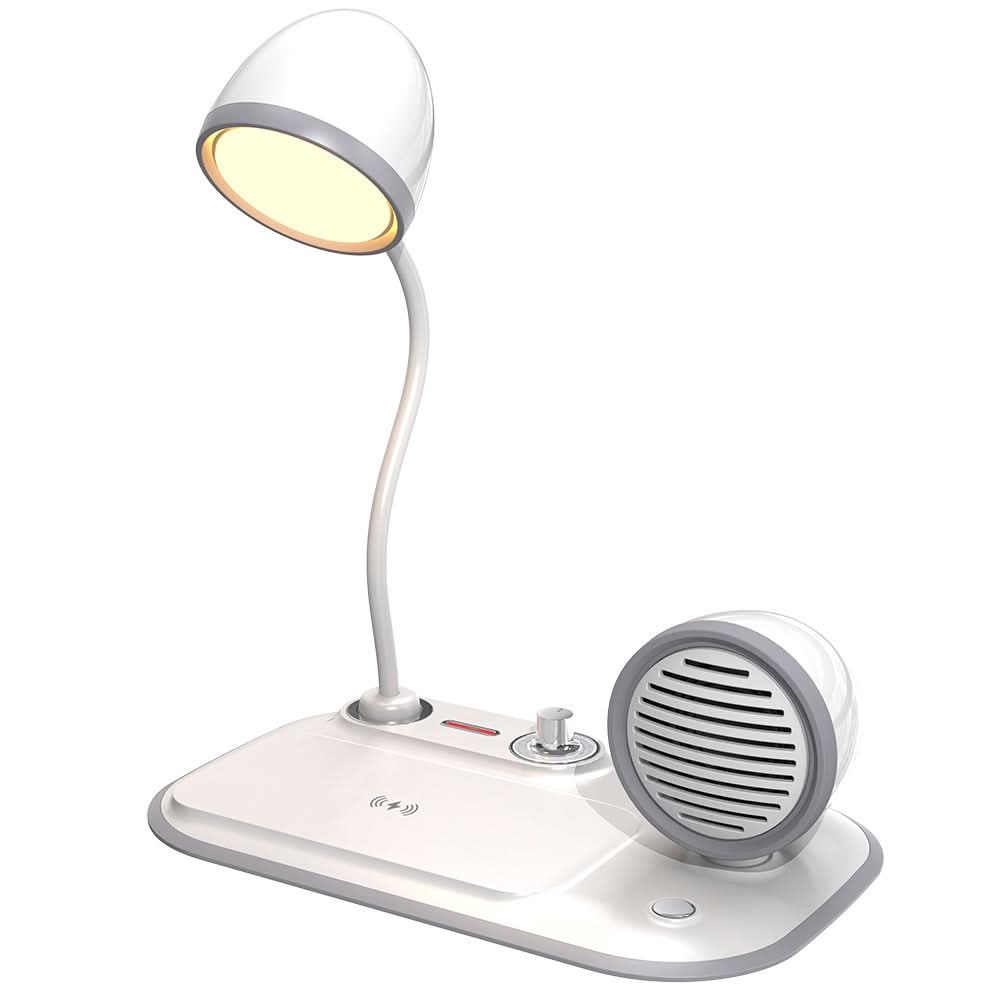 LED Desk Lamp with Wireless Charger & Speaker