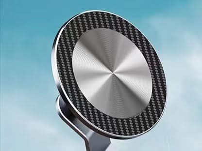 Magnetic Car Phone Holder – 360° Rotating, Silicone Base