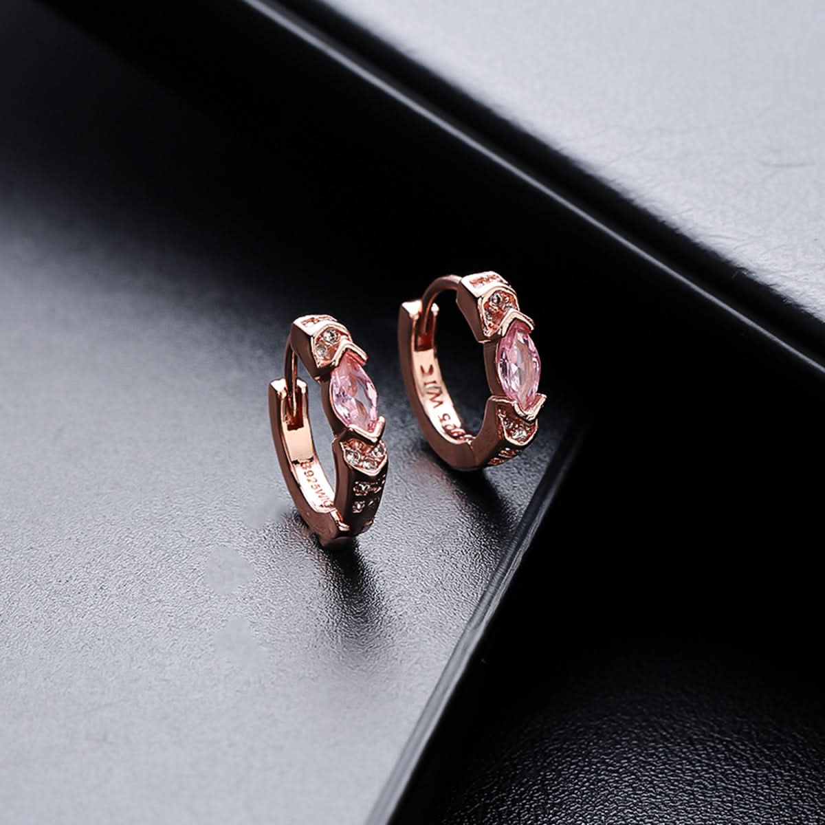 Men’s Minimalist Zircon Stud Earrings - Geometric Plated Jewelry