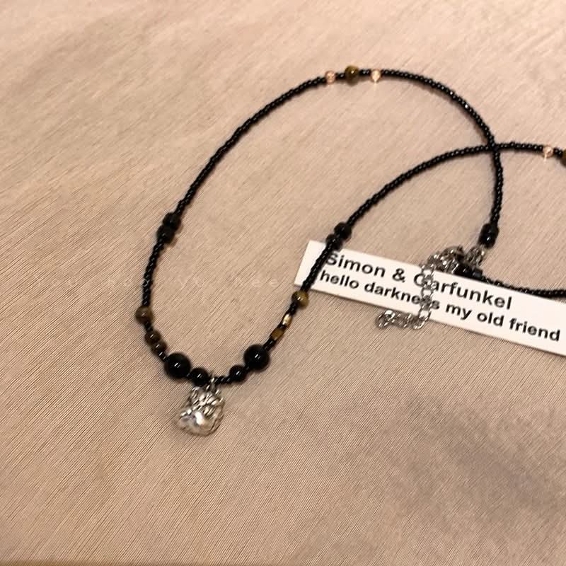 Men’s Lion Pendant Necklace – Silver Beaded Chain