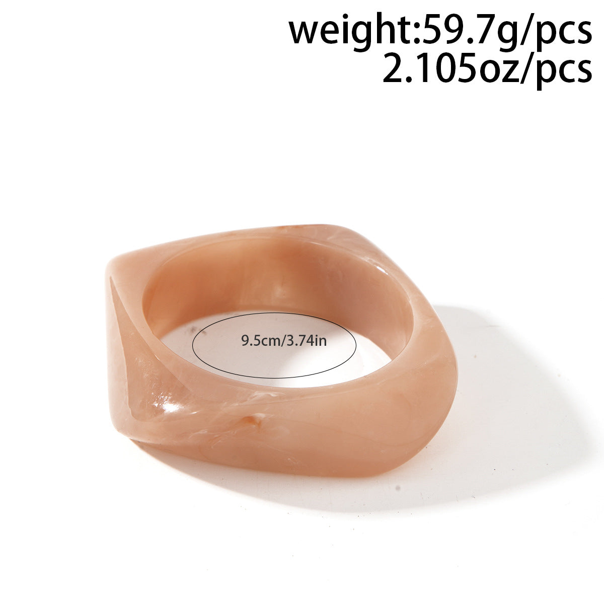 Chunky Gloss Dome Bangle Set – Bold Resin & Gold Slip-On Bracelets for Women (Pack of 3)