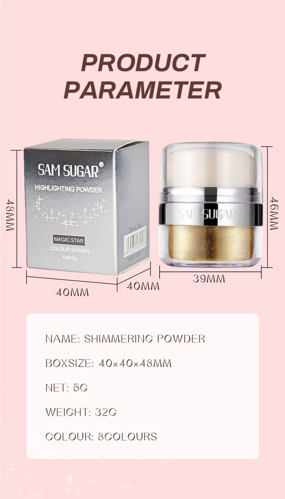 Air Cushion Highlighter – Glitter Glow, 3D Contouring, Face & Body Illuminator