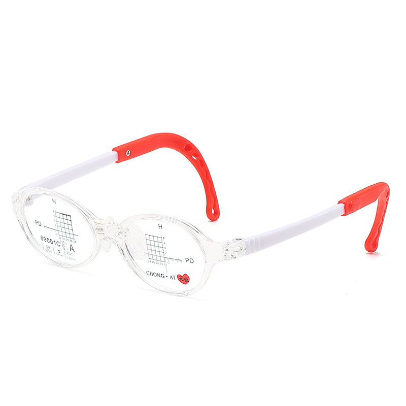 Toddler Glasses Frame for Ages 1–3 – Flexible Silicone Eyewear with Adjustable Temples
