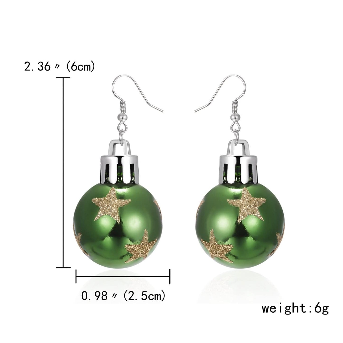 Christmas Snowflake Resin Earrings for Women