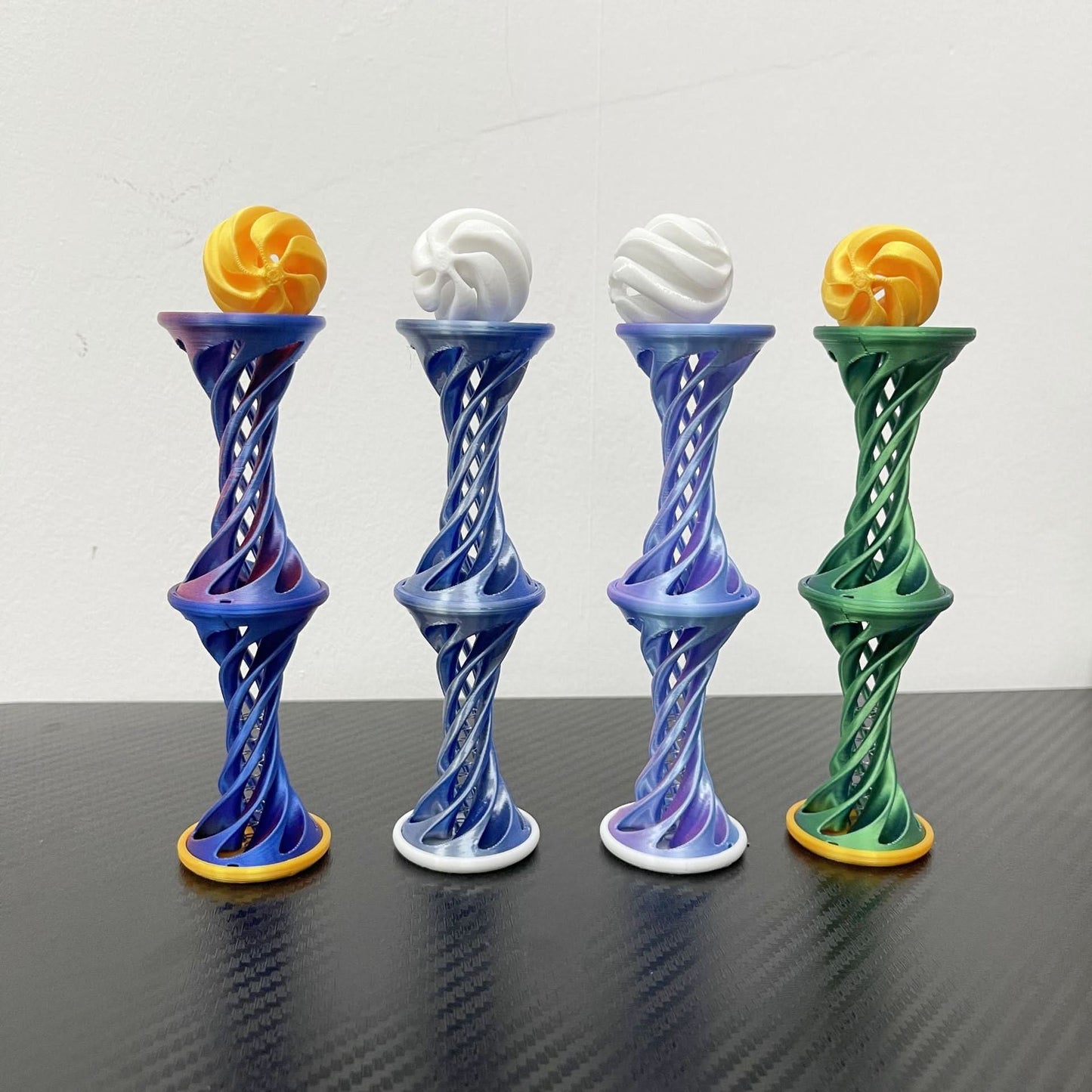 3D Printed Spiral Bounce Toy – Stress Relief & Office Desk Ornament