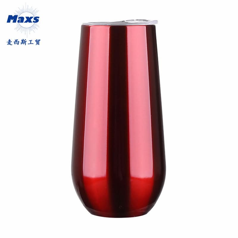 Stainless Steel Wine Tumbler | Double-Walled Insulated Eggshell Cup