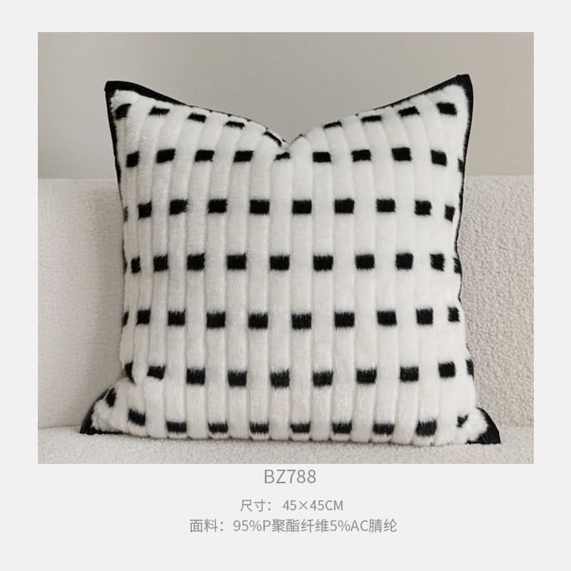 High-End Light Luxury Modern Leather Pillow Cover