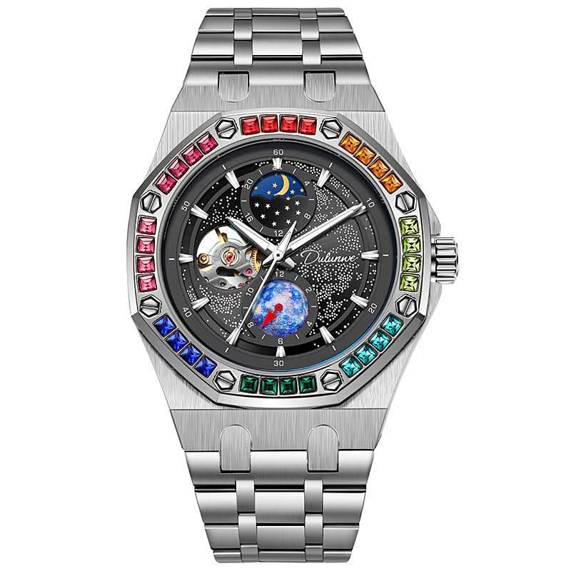 Genuine Mechanical Rainbow Starry Sky Watch