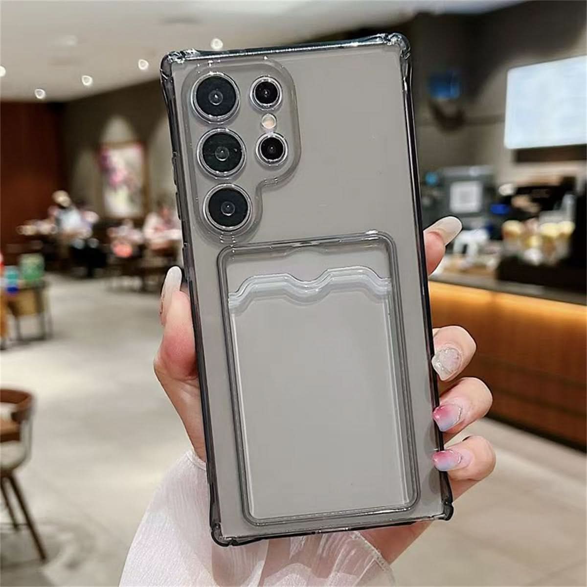 Card Holder Case for Samsung Galaxy S25 Series – Four-Corner Airbag Protection