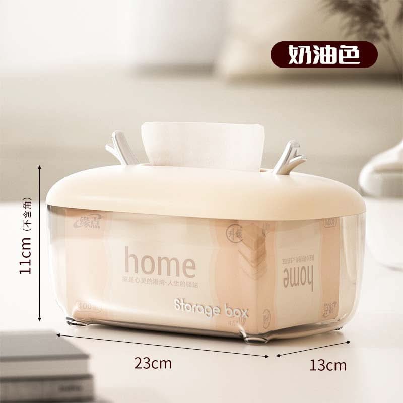 Luxury Multi-Functional Tissue Box – With Remote Control Storage