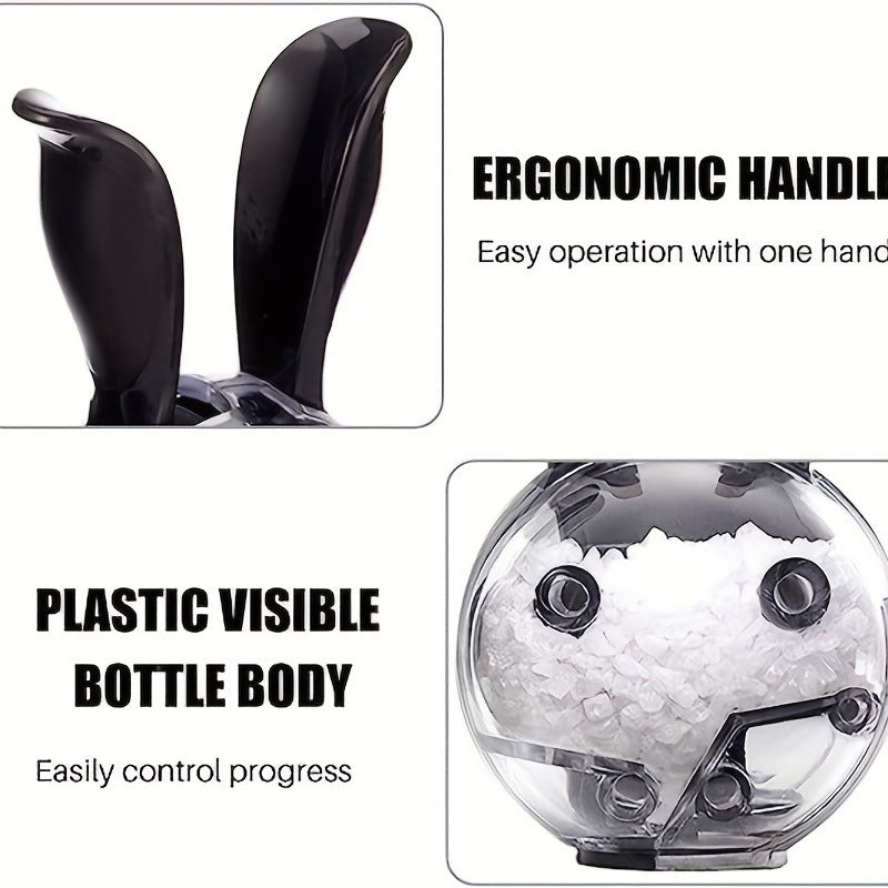 Manual Black Pepper Grinder – Glass Spice Bottle with Ceramic Core for Salt & Seasonings