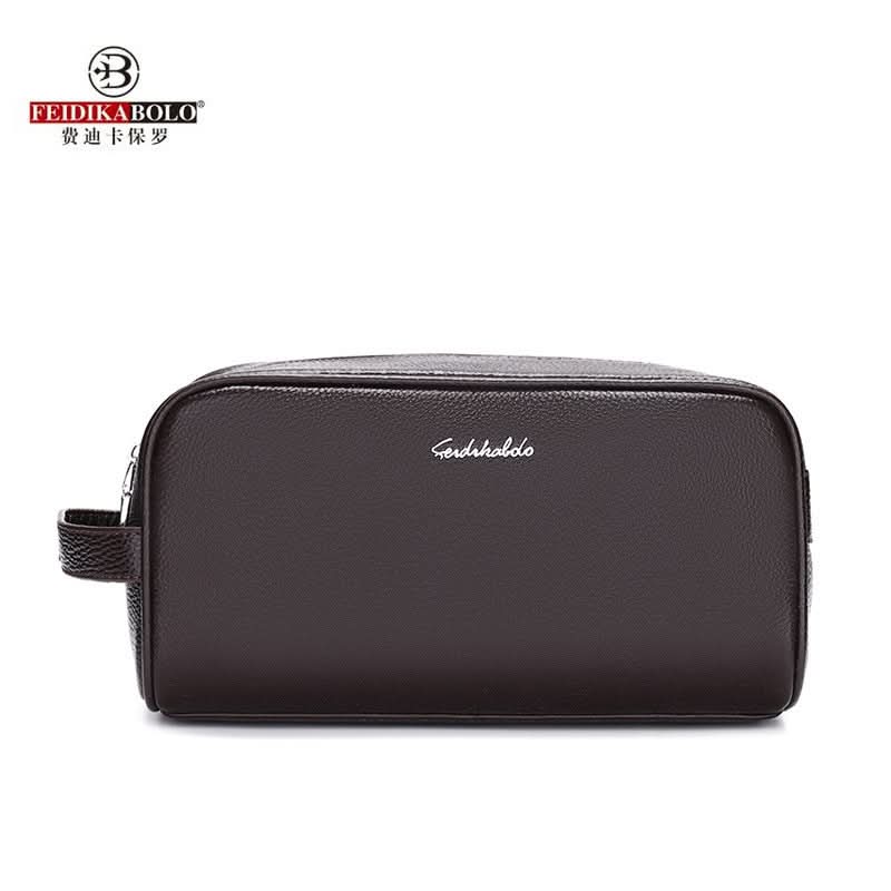 Men’s Stylish Leather Clutch Bag – Business Travel Handbag
