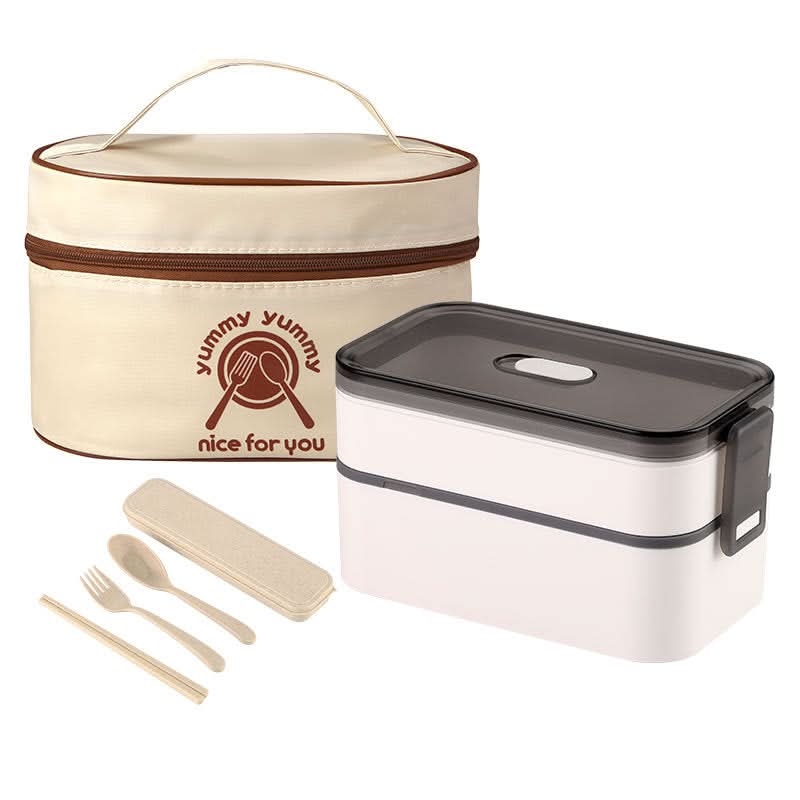 Microwave-Safe Bento Lunch Box – Includes Chopsticks & Bag