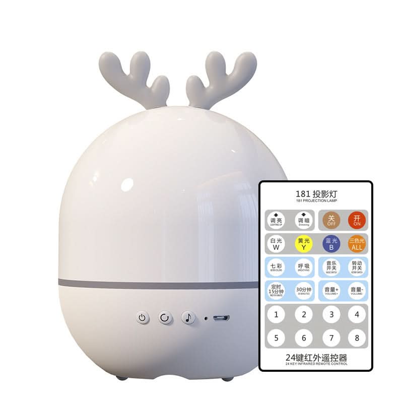Cute Rabbit and Deer Night Light Projector