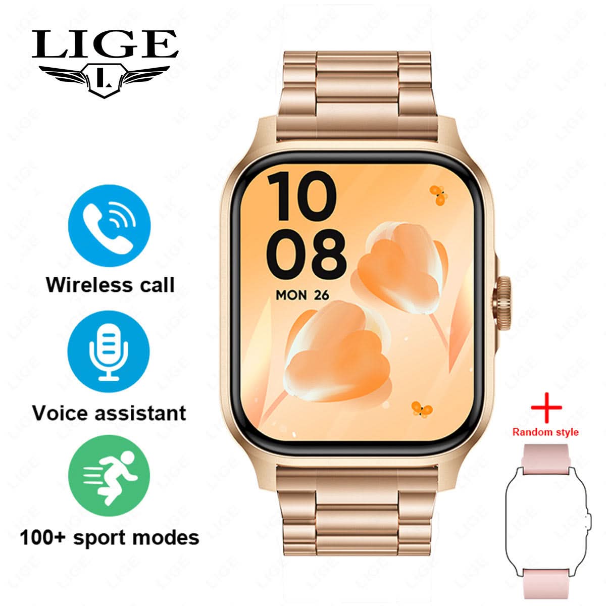 Smart Watch for Men & Women – Bluetooth Call, Health Monitor, Fitness Tracker