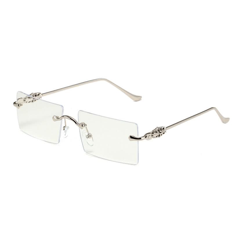 Women's Frameless Square Sunglasses – UV400 Japanese Style Resin Lenses