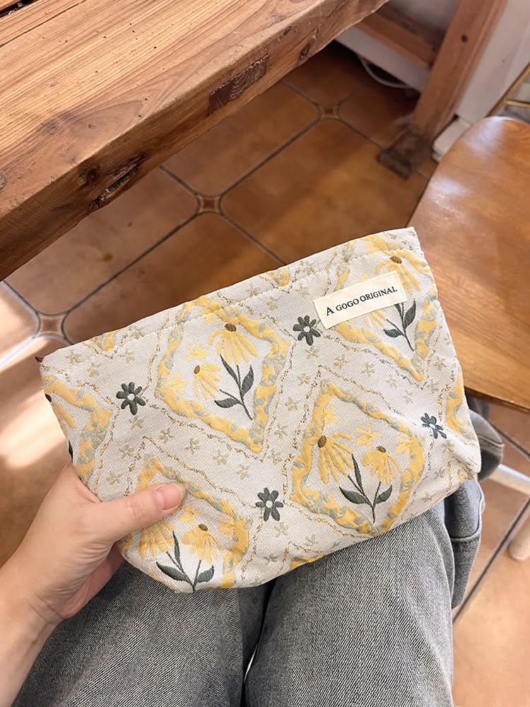 Cosmetic Bag – Floral Travel Toiletry Organizer for Women
