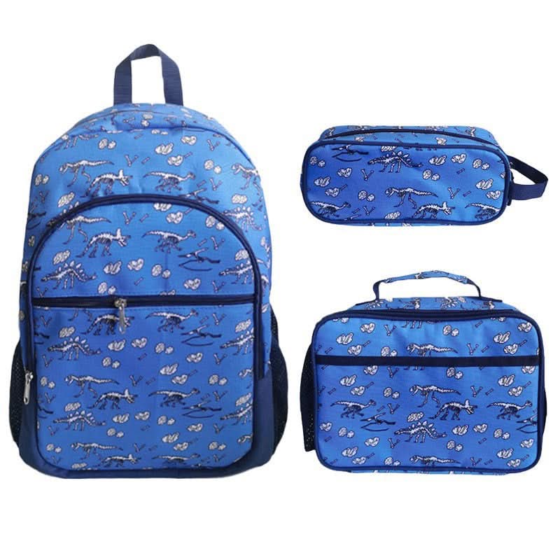 Cute Kids School Backpack Set – Oxford Cloth School Bag with Lunch Bag & Pencil Case (3-piece)