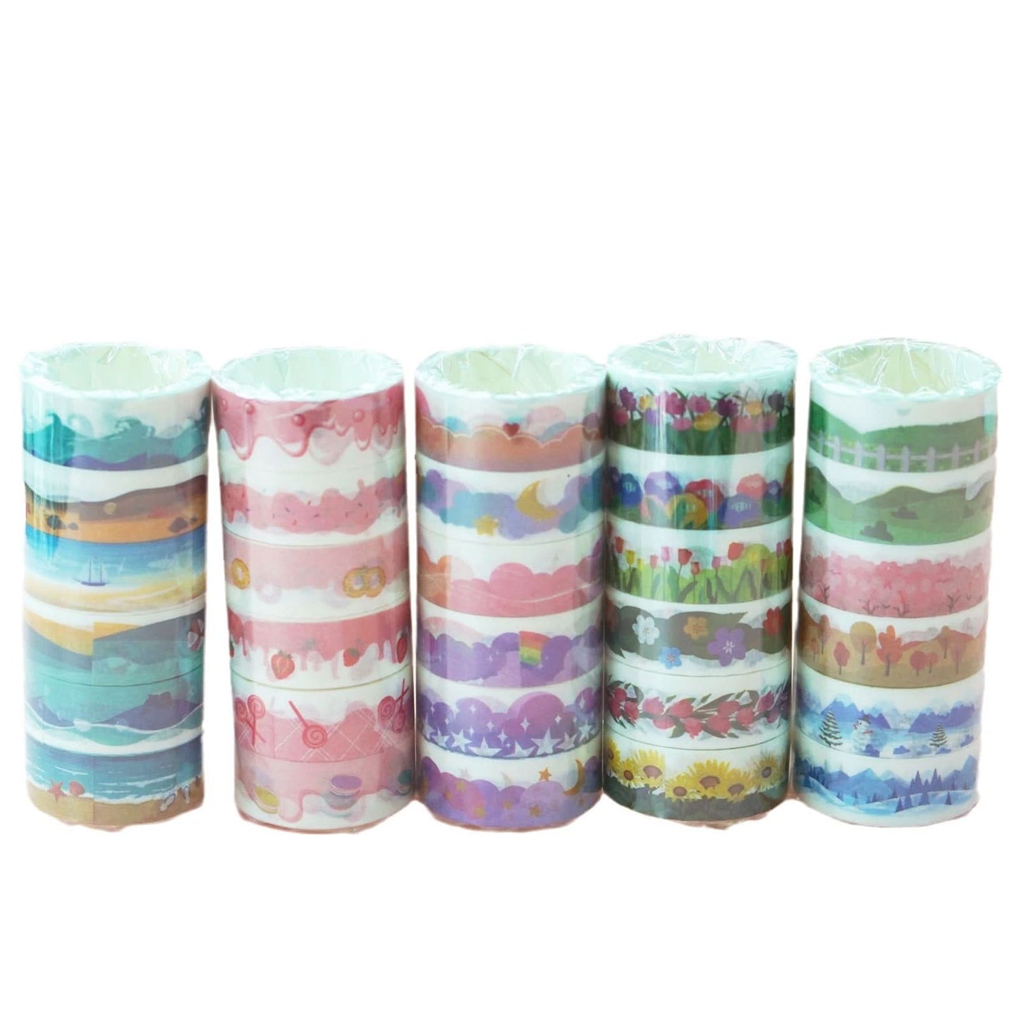 6 Rolls Dreamy Cloud Lace Tape Set